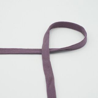 Flat cord Hoodie Cotton [15 mm] – aubergine, 