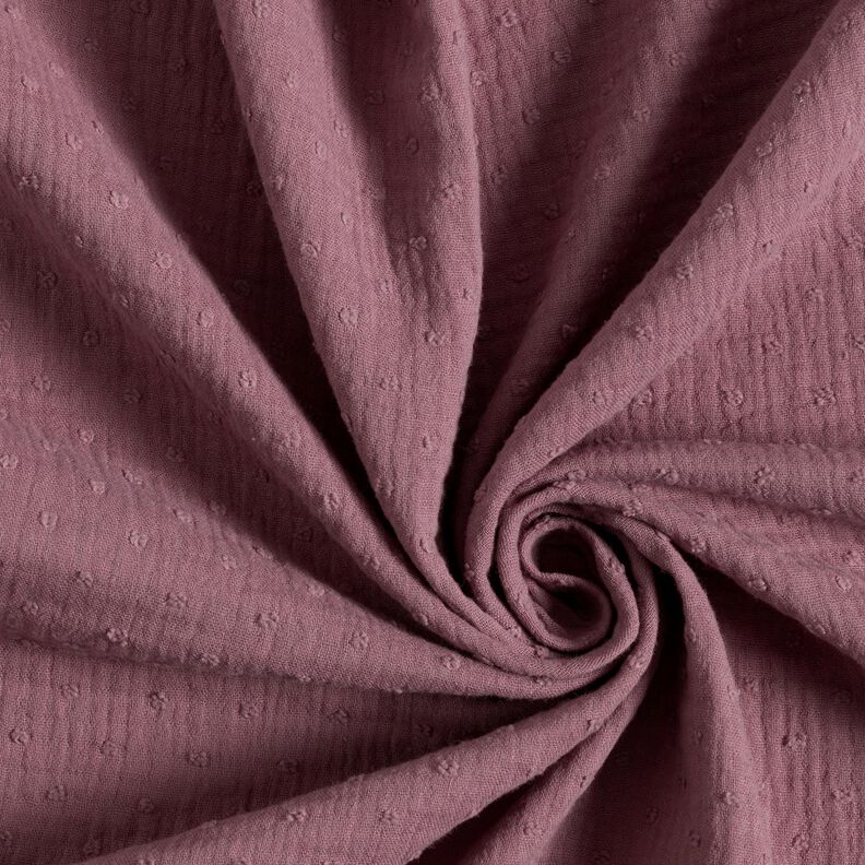 Double Gauze/Muslin dobby – pale berry,  image number 3