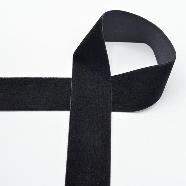 Velvet ribbon [36 mm] – black,  image number 1