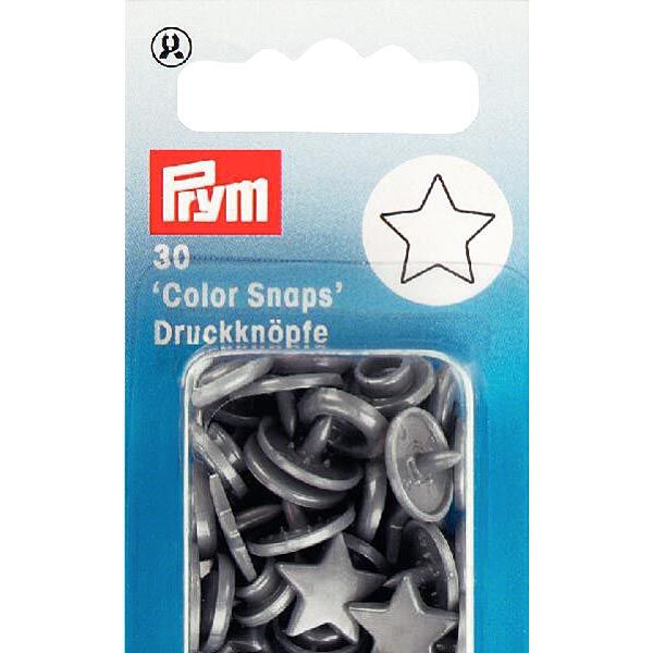 Color Snaps Star Press Fasteners 5 - silver grey| Prym,  image number 3