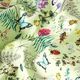 Outdoor Fabric Canvas Wildflowers & Insects – pastel green,  thumbnail number 2