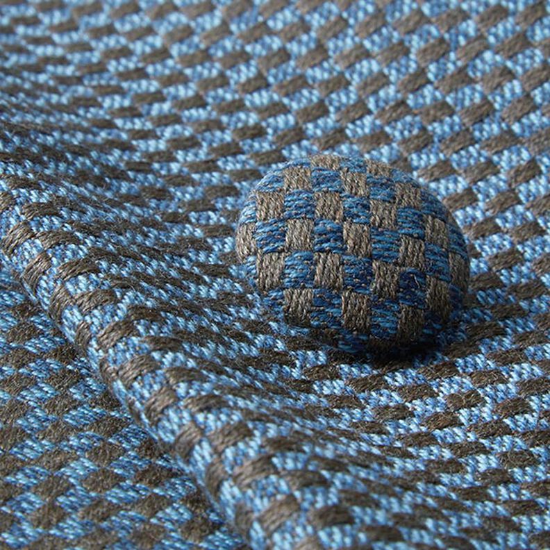 Covered Button - Outdoor Decor Fabric Agora Senda - dove grey/brown,  image number 2