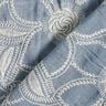 <h2>Cotton Fabric Floral Embroidery &ndash; Light Denim Blue Batiste with Off-White Stitching</h2>,  thumbnail number 4