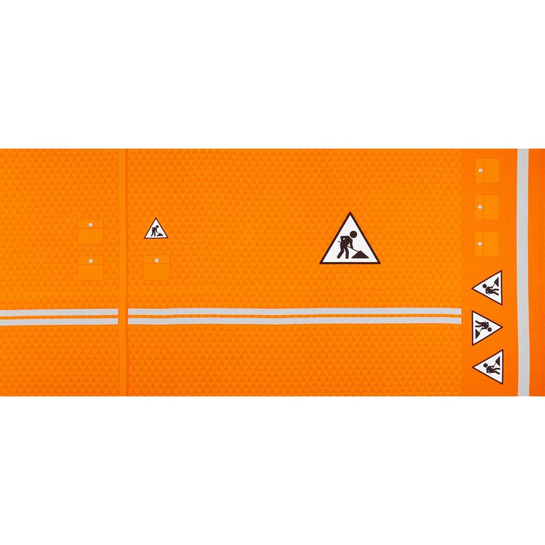 French terry Panel Construction worker outfit | Stoff&Liebe – light orange/silver grey, image number 5