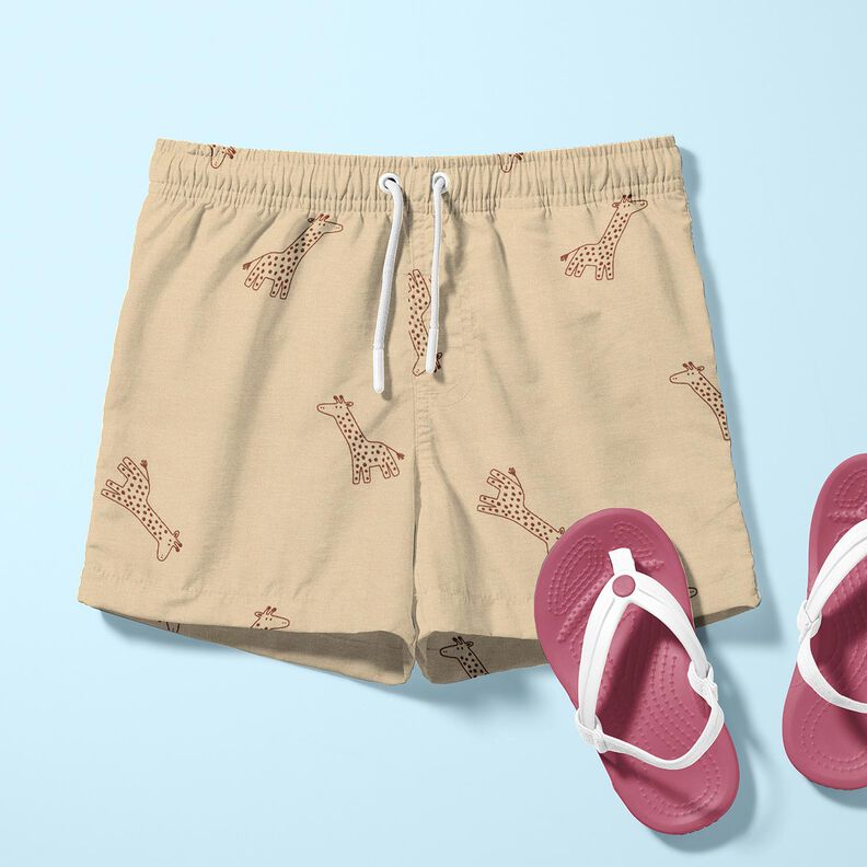 Cotton Jersey Giraffes – almond, image number 6