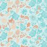 Viscose Voile Paisley floral border design – blue,  thumbnail number 5
