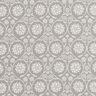 Cotton Cretonne Flowers and tendrils – silver grey/white,  thumbnail number 1