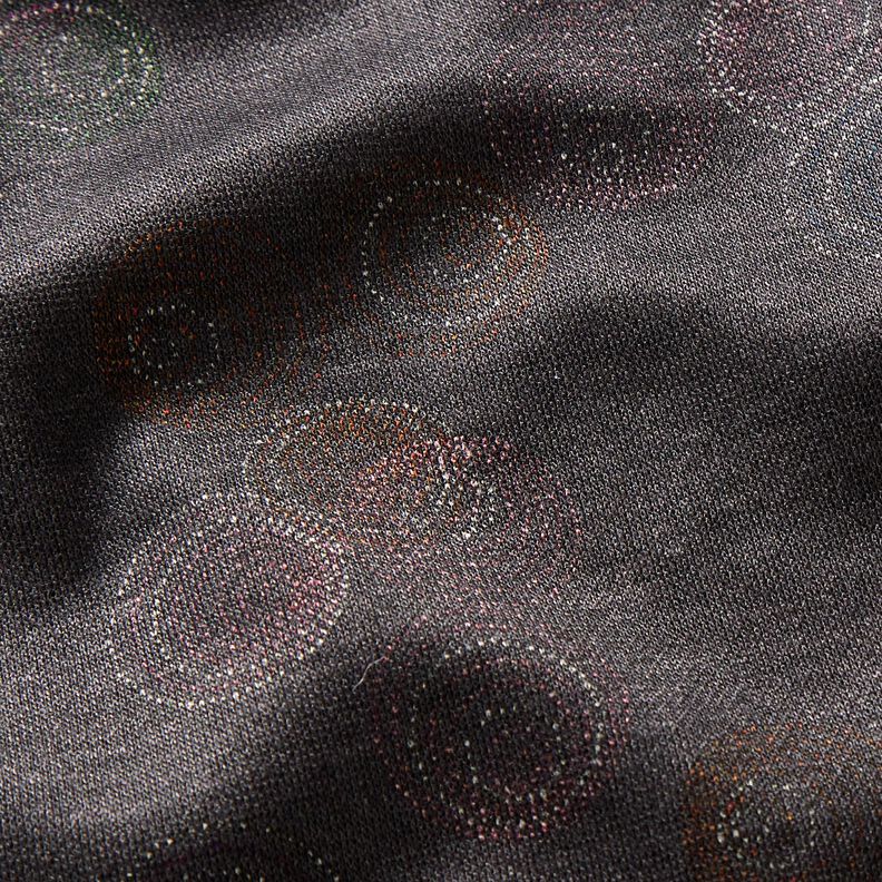 Viscose Jersey Colourful Circles – stone grey, image number 5