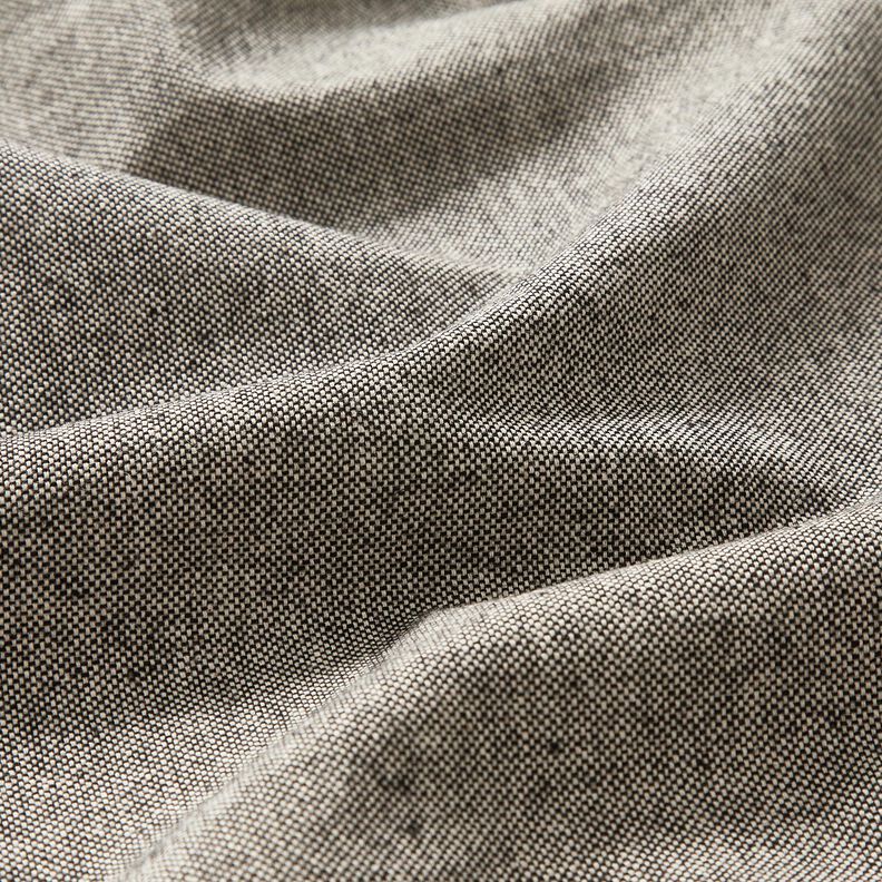 Decor Fabric Half Panama Two-tone – black/natural,  image number 2