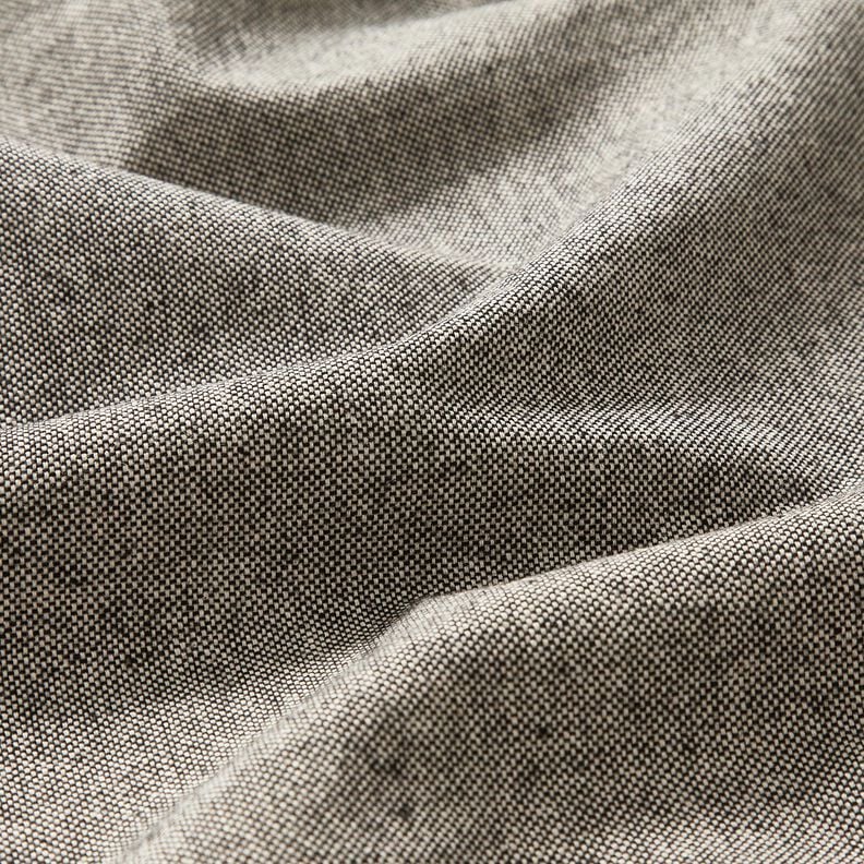 Decor Fabric Half Panama Two-tone – black/natural, image number 2