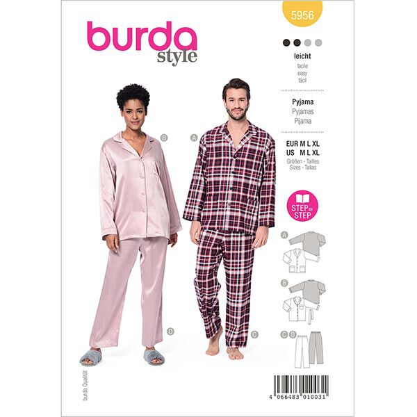 UNISEX pyjamas | Burda 5956 | M, L, XL,  image number 1