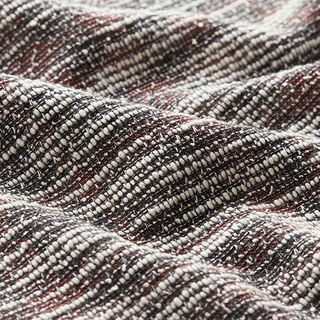 Lightweight knit bouclé stripes – chestnut, 