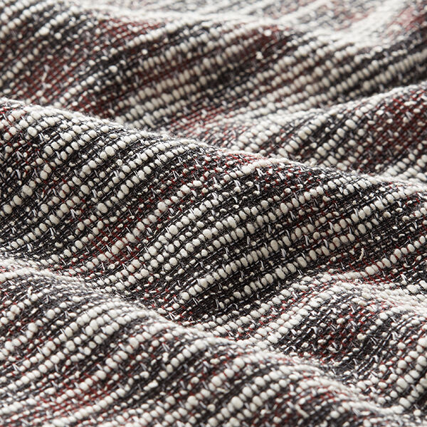 Lightweight knit bouclé stripes – chestnut,  image number 2