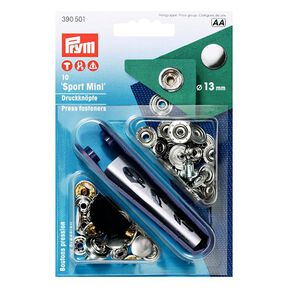 Sport Mini Press Fasteners [Ø 13mm] - silver metallic| Prym, 