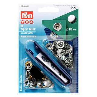 Sport Mini Press Fasteners [Ø 13mm] - silver metallic| Prym, 
