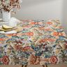 Decor Fabric Half Panama flowers and berries – natural/caramel,  thumbnail number 7