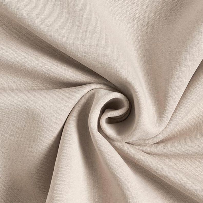 Brushed Sweatshirt Fabric – light beige,  image number 1