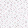 Cotton Jersey Stylised Strawberries – white/pink,  thumbnail number 1