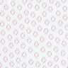 Cotton Jersey Stylised Strawberries – white/pink,  thumbnail number 1