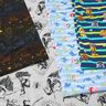 Cotton Jersey Licensed Fabric Heraldic animal constellations of Harry Potter | Warner Bros. – black,  thumbnail number 5