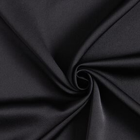 Plain polyester satin – black, 