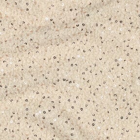 Knit Bouclé Sequins Plain | Poppy Fabrics – cashew, 