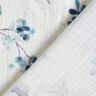 Double Gauze/Muslin Watercolor eucalyptus branches – offwhite/aqua blue,  thumbnail number 4