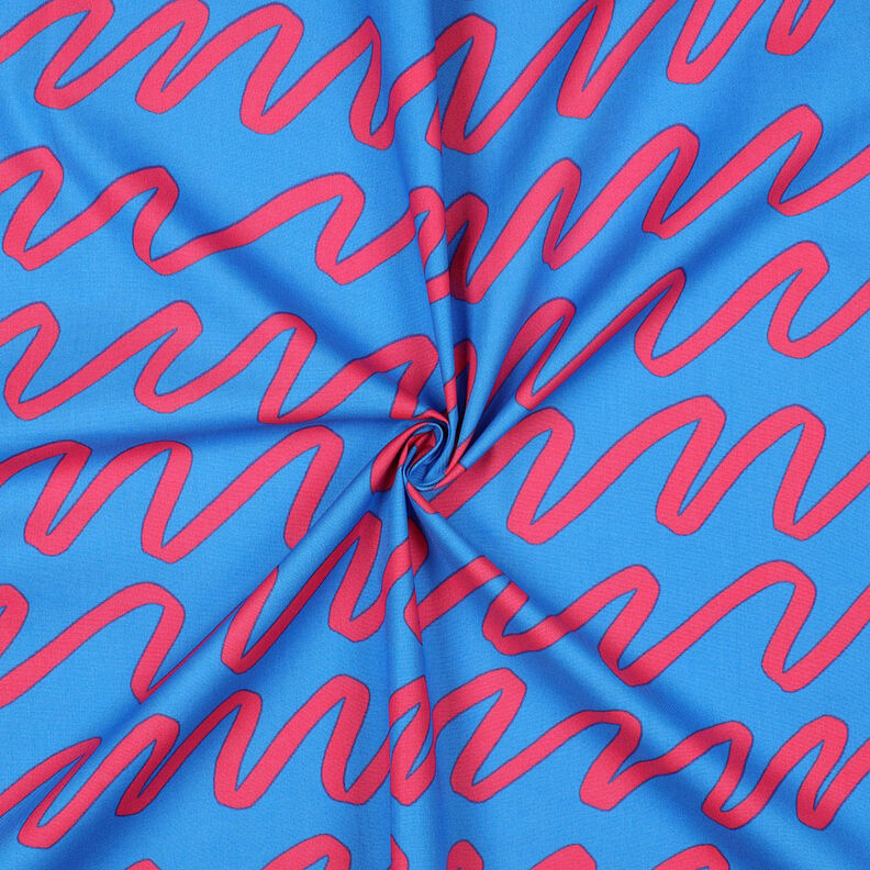 Cotton Poplin Making Waves | Nerida Hansen – blue,  image number 3
