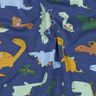 French Terry Dinosaurs | Poppy Fabrics – indigo/light blue,  thumbnail number 2