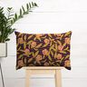 Decor Fabric Half Panama colourful flowers – aubergine/light orange,  thumbnail number 6