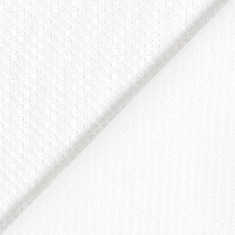 Diamond textured shirt fabric – white,  image number 3
