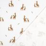 GOTS Cotton Jersey giraffe family Digital Print | Poppy Fabrics – white/light brown,  thumbnail number 3