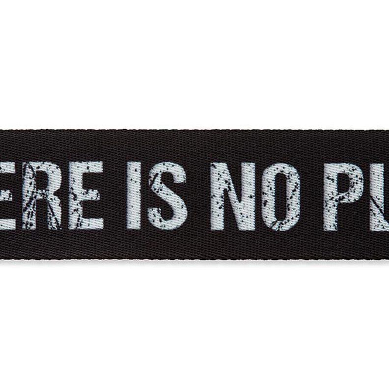 Bag Webbing There is no Planet B [ Width: 40 mm ] – black/white,  image number 2