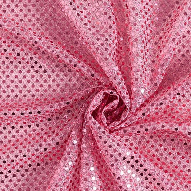 Sequin fabric, small dots – pink,  image number 4