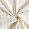 Striped cotton fabric – white/cashew,  thumbnail number 3