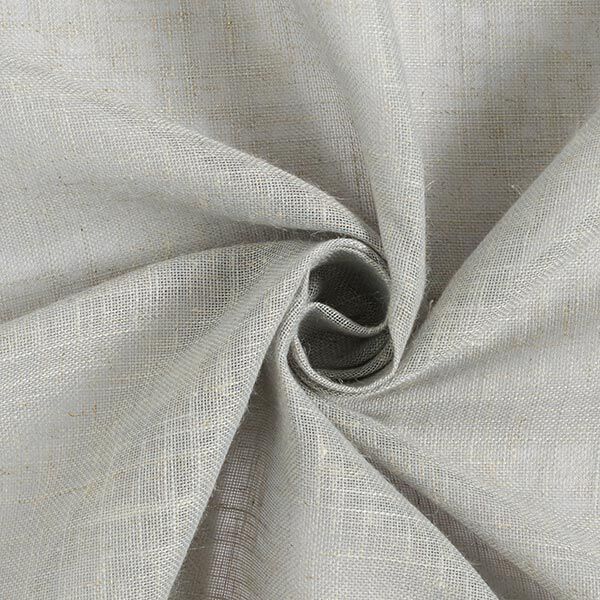 Curtain Fabric Voile Linen Look 300 cm – light grey,  image number 1