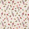 Decor Fabric Tapestry Fabric festive nutcrackers – light beige/red,  thumbnail number 1