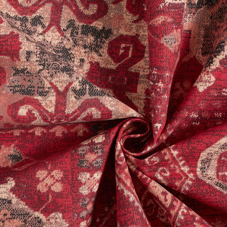 Decor Fabric Half Panama Kilim carpet – carmine,  image number 3