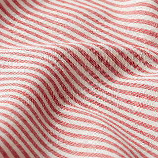 Cotton Viscose Blend stripes – chili/offwhite, 