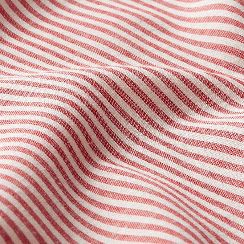 Cotton Viscose Blend stripes – chili/offwhite,  image number 2