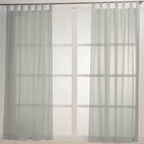 Curtain fabric Jute look 280 cm – light grey,  image number 5