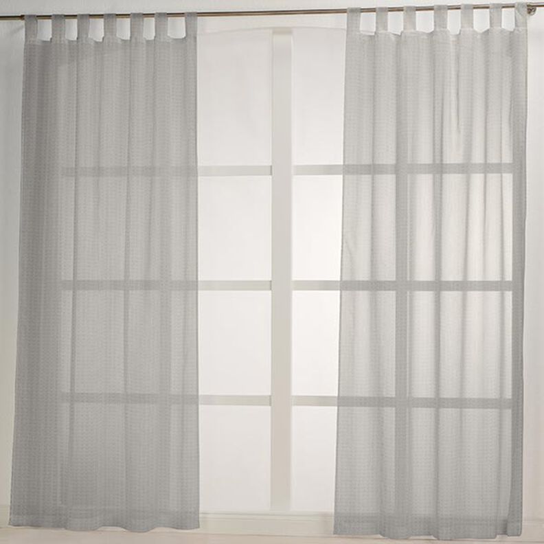 Curtain fabric Jute look 280 cm – light grey,  image number 5