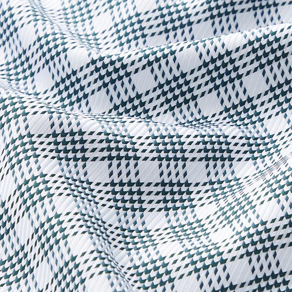 Blouse fabric, shepherd’s check – white/anthracite,  image number 2