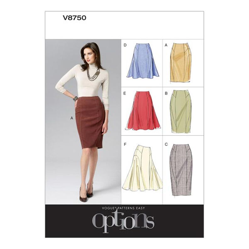 Side-Flare or Pencil Skirts, Vogue 8750 | 12 - 20,  image number 1
