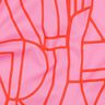 Cotton voile Town | Nerida Hansen – pastel violet/fire red,  thumbnail number 2