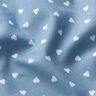Scattered hearts organic cotton poplin – light wash denim blue,  thumbnail number 2