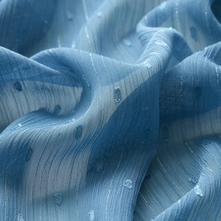 Metallic pinstripe chiffon dobby – brilliant blue/metallic silver, 