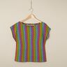 Foil Jersey Mermaid-scales rainbow – black/colour mix,  thumbnail number 5