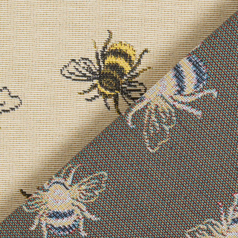 Decor Fabric Tapestry Fabric swarm of bees – light beige/yellow,  image number 5