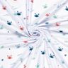 Swimsuit Fabric UPF50 happy crabs – white/lobster,  thumbnail number 3